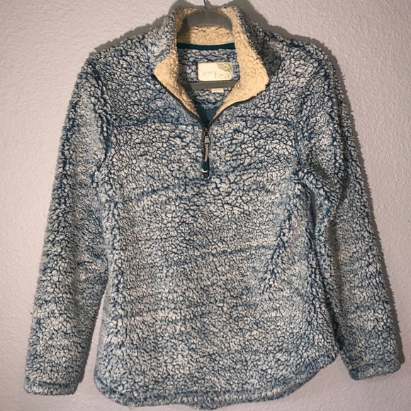 GreenTea Tops - Green Tea Fuzzy Pullover